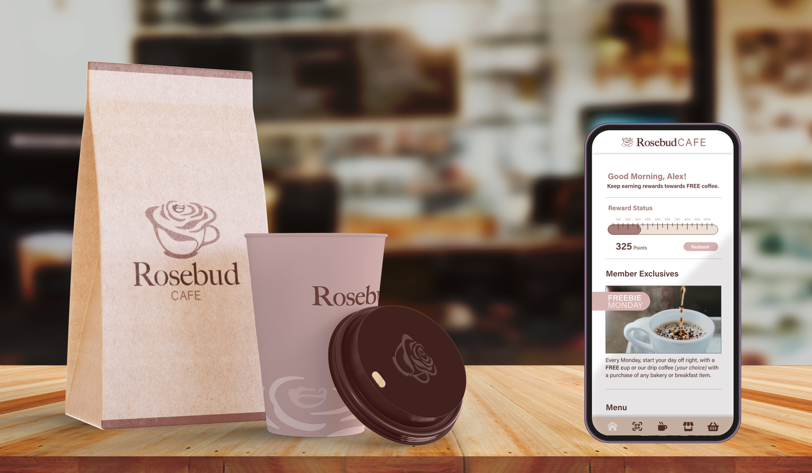 Brand Development- Rosebud Cafe