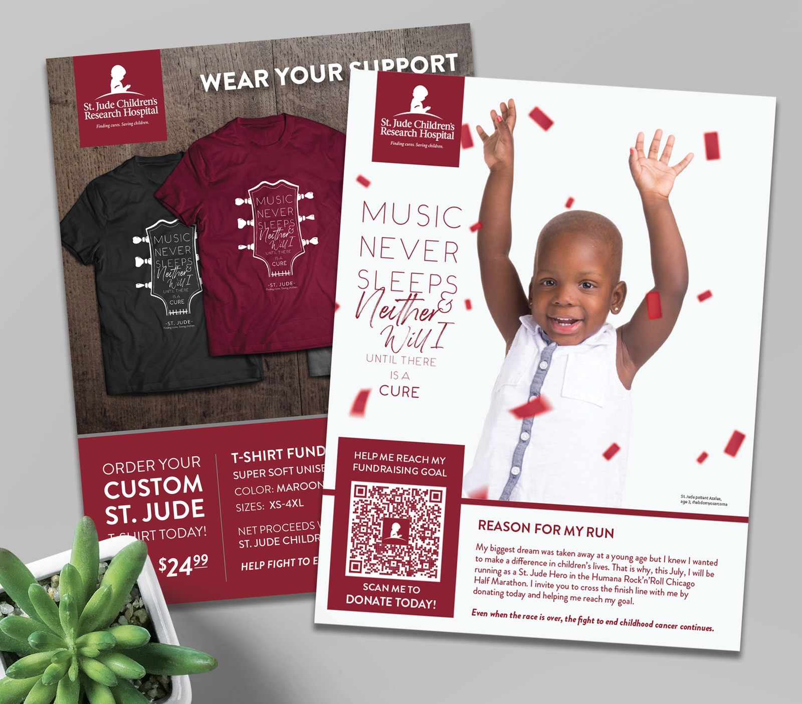 St Jude Children's Research Hospital Fundraising Materials